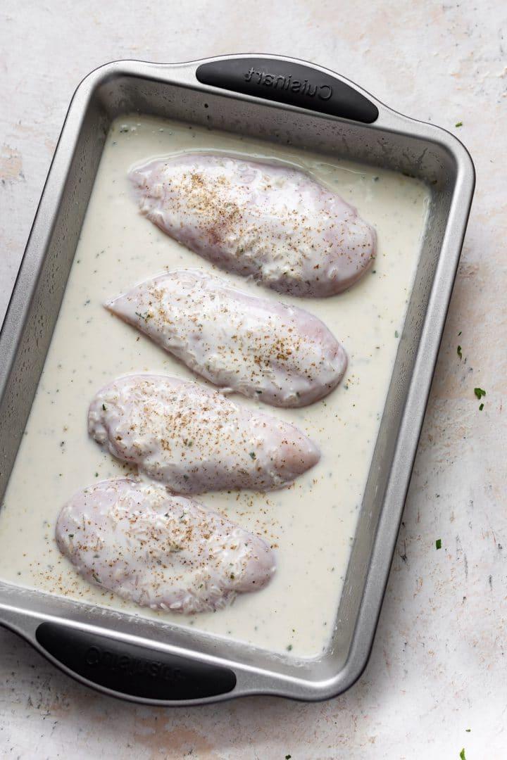 Ranch-Hähnchen-Reis-Auflauf 4 Zubereitung von Ranch Hähnchen-Reis-Auflauf