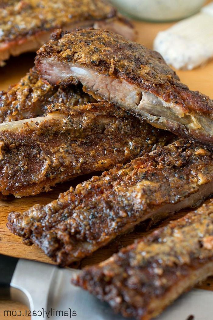 white BBQ sauce pork ribs