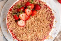 No Bake Strawberry Crunch Cheesecake