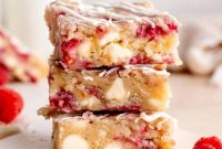 White Chocolate Raspberry Swirl Blondies