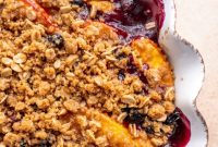 Sweet Summer Blueberry Peach Crisp