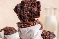 Ultimate Easy Triple Chocolate Brownie Muffins
