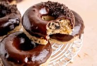 Decadent Cookies and Cream Donuts with Chocolate Ganache