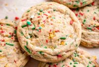 Perfectly Soft Sugar Cookies with Colorful Sprinkles