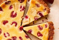 Buttermilk-Kissed Pear & Raspberry Tart