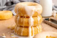 Baked Lemon Glazed Donuts