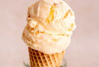 Simple 3-Ingredient Homemade Peach Kefir Ice Cream