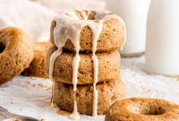 Golden Baked Banana Donuts