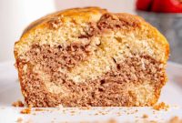 Marbled Strawberry Loaf Cake