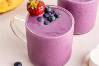 Energizing Banana Berry Protein Smoothie