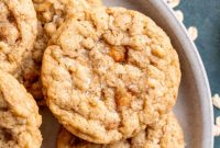 Irresistible Chewy Salted Caramel Oat Cookies