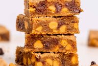 Gooey Chocolate Chip Butterscotch Blondies