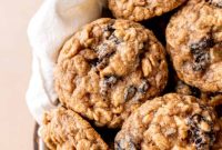 Classic Chewy Oatmeal Raisin Cookies