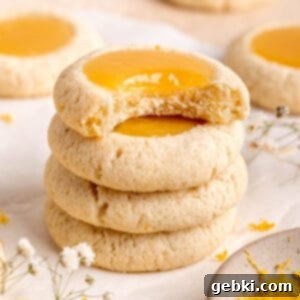Simple Lemon Curd Thumbprint Cookies 10 Lemon Curd Thumbprint Cookies