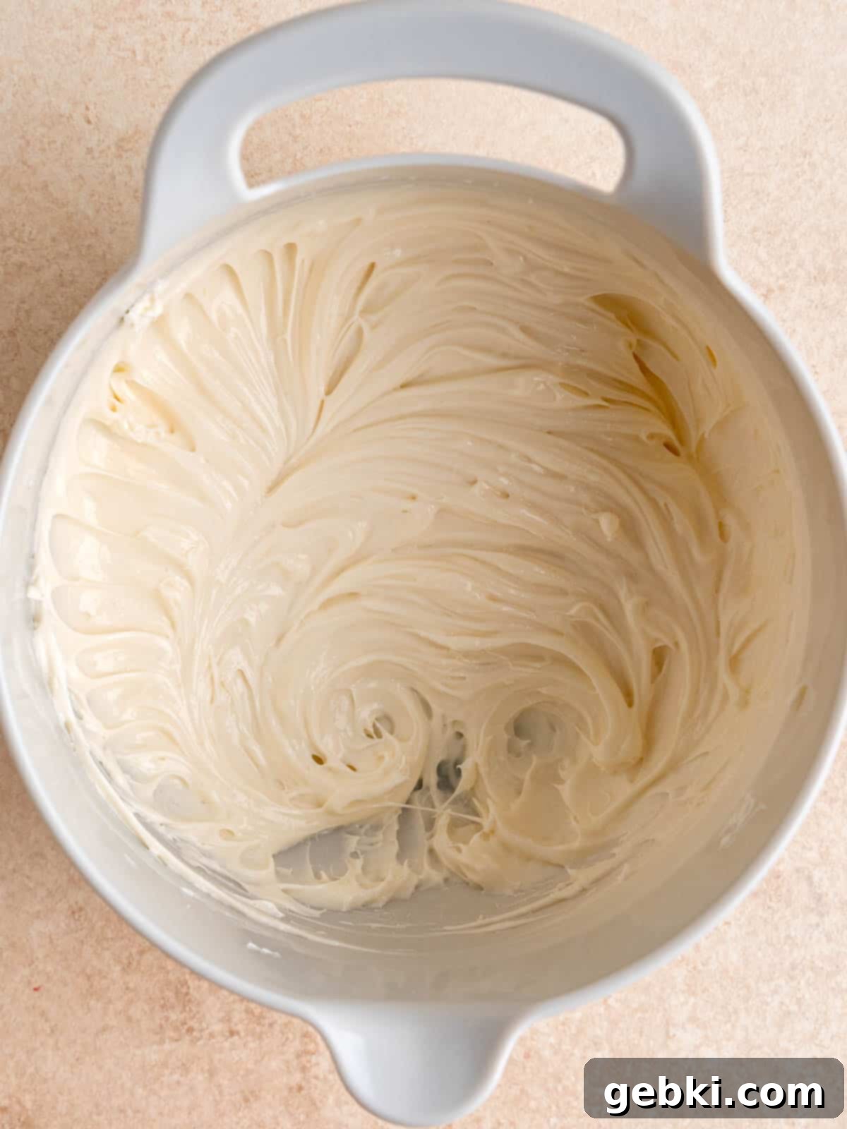 Easy Raspberry Cream Cheese Danish 5 Cream cheese mixture in a bowl.
