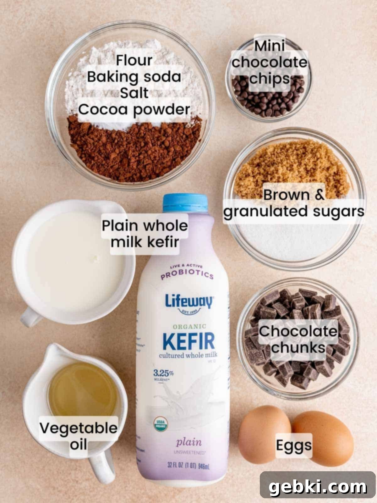 Ultimate Easy Triple Chocolate Brownie Muffins 3 Ingredients needed to make moist triple chocolate muffins.