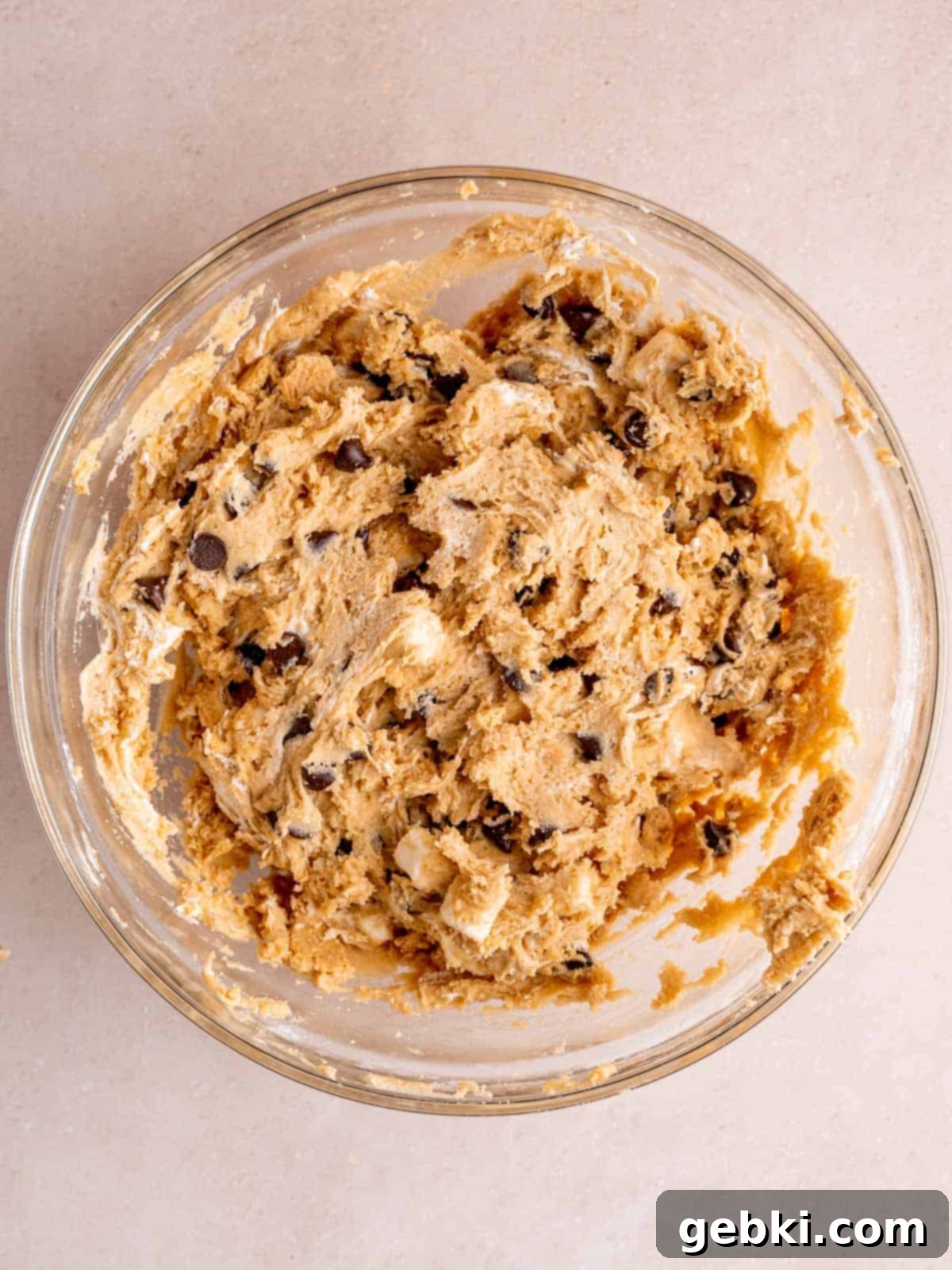 S'mores cookie dough in a bowl.