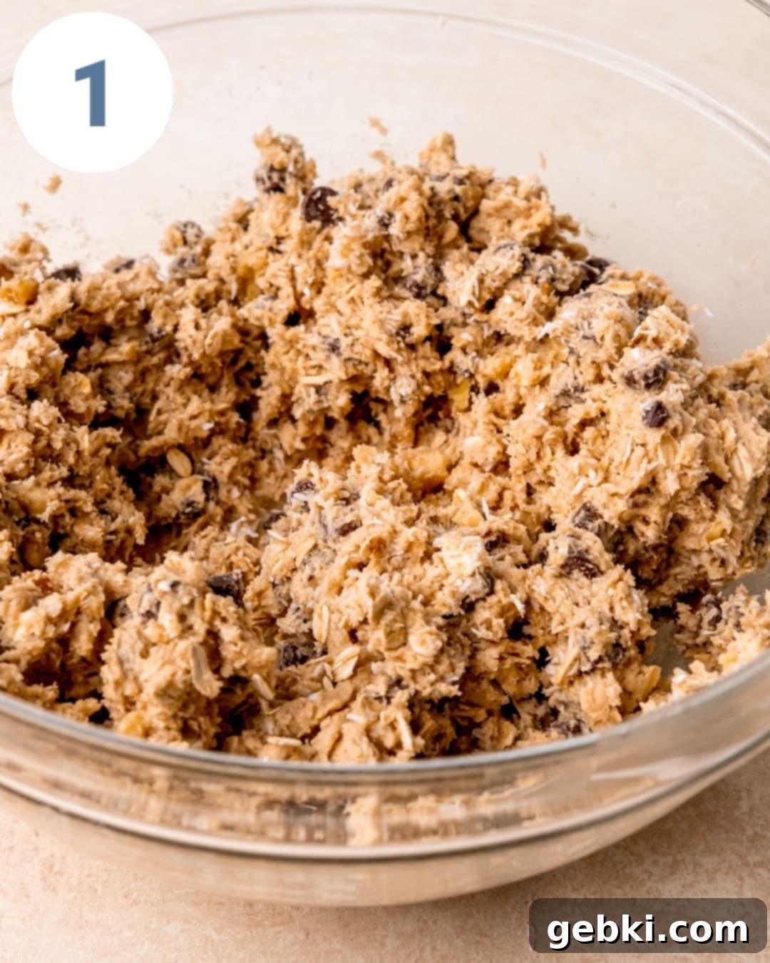 Frontier Cookie Cake 4 Step-by-step image 1 showing initial cookie dough preparation.