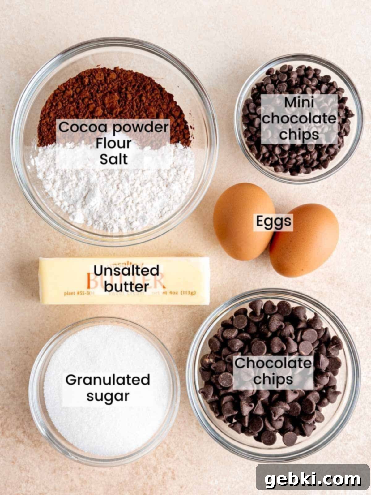 Perfectly Poppable Brownies 3 Ingredients needed to make mini brownie bites.