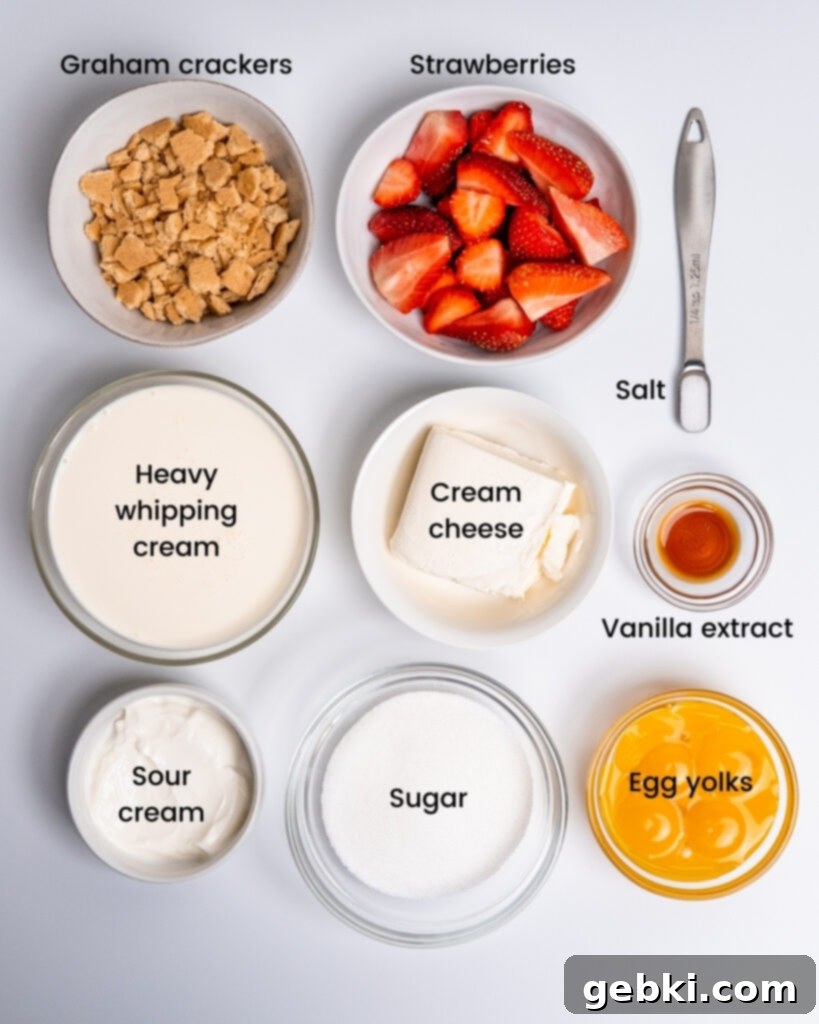 Strawberry Swirl Cheesecake Delight 3 Strawberry cheesecake ice cream ingredients