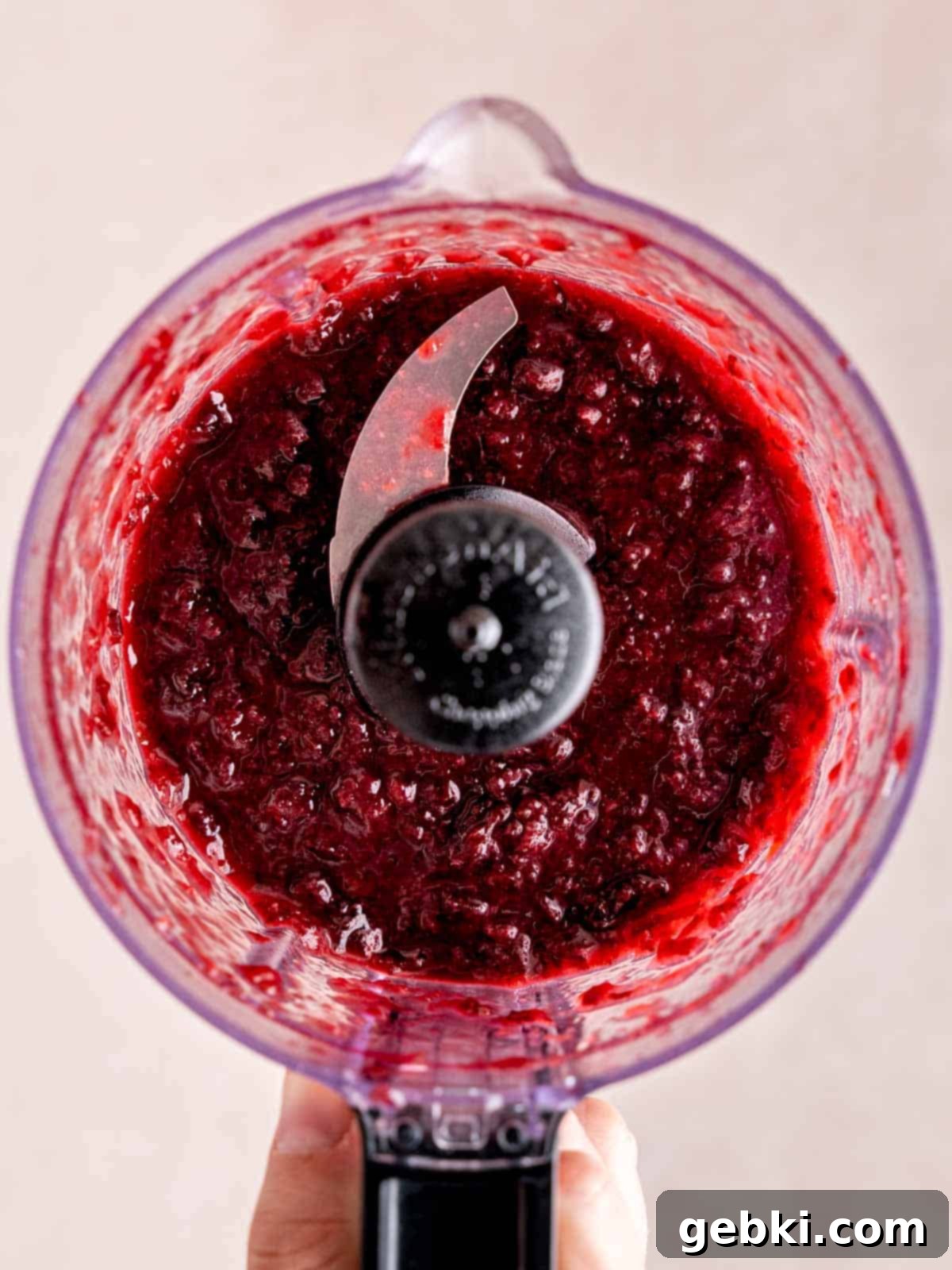 No-Bake Chocolate Cherry Cheesecake 6 Cooked, sweetened, and pitted cherries chopped in a food processor.