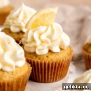 Lemon zucchini cupcakes with lemon cream cheese frosting.