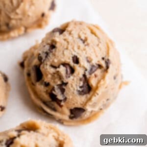 No Bake Chocolate Chip Bliss 7 Edible chocolate chip cookie dough.