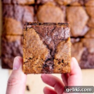 Spiced Gingerbread Brownies 7 Stacked gingerbread brownies
