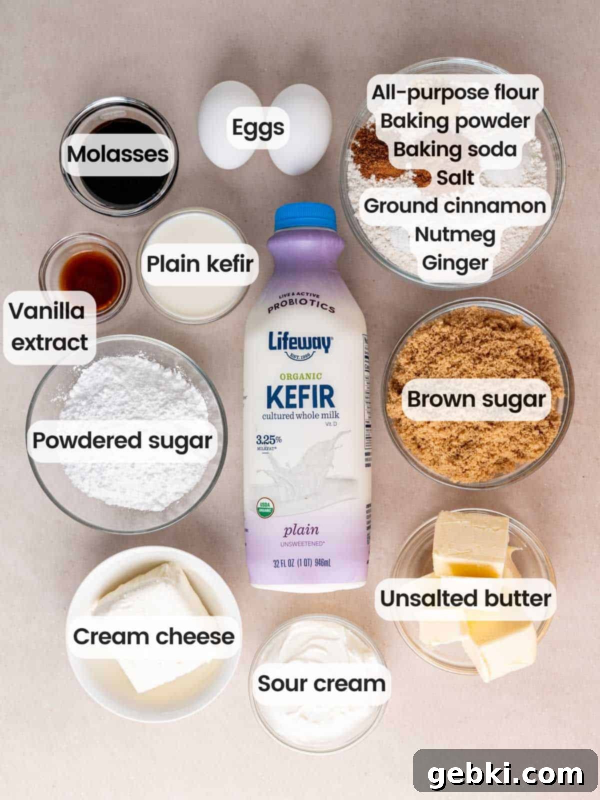 Simple Spiced Cake with Decadent Brown Butter Cream Cheese Frosting 3 Ingredients needed to make spice cake with cream cheese frosting.